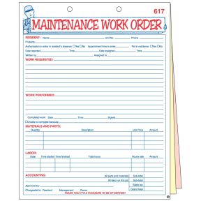 Maintenance Work Order 