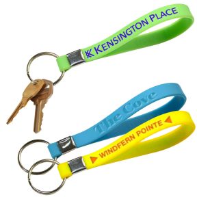 Custom Debossed Silicone Key Tag