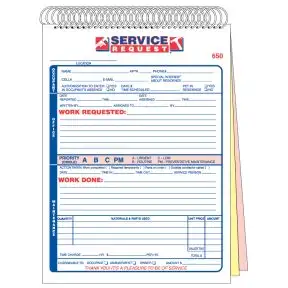 Maintenance Work Order Book
