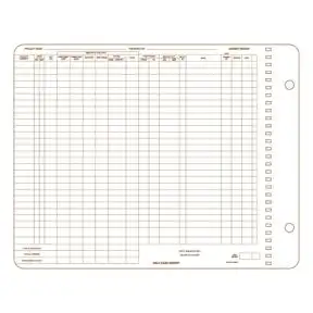 Daily Journal for Pegboard Systems