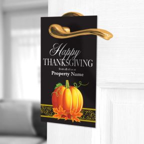 Thanksgiving Door Hanger - Fancy Pumpkin