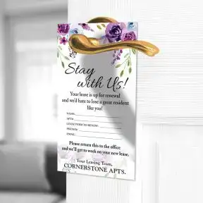 Renewal Door Hanger - Stay With Us
