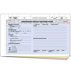 Maintenance Work Order