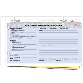Maintenance Work Order