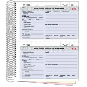 Maintenance Work Order Book