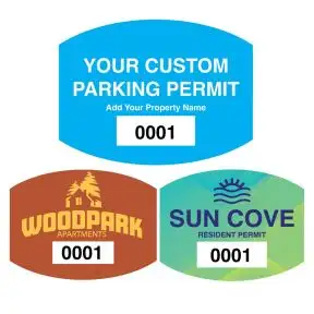 Custom Parking Permit - Rounded Rectangle