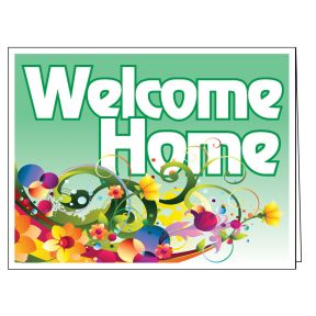 Welcome Card - Green Decorative
