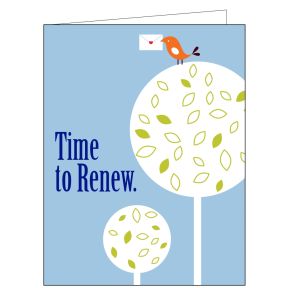 Time to Renew Card - Little Bird