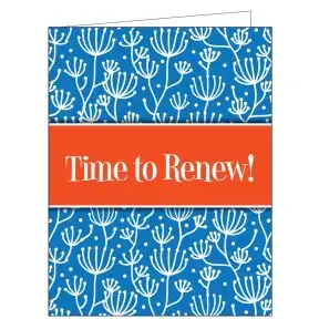 Time to Renew Card - Organic