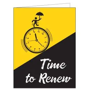 Time to Renew Card - It's Time