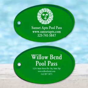 Custom Pool Pass - Oval