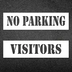 Parking Lot Stencils - 4" Letters