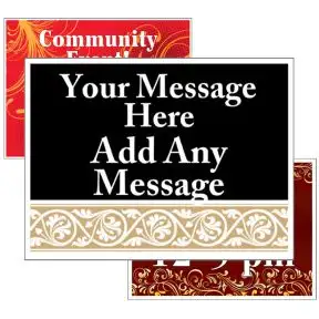 Bandit Signs - Custom - 2 Large Message