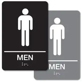 ADA Braille Sign - Men's Restroom