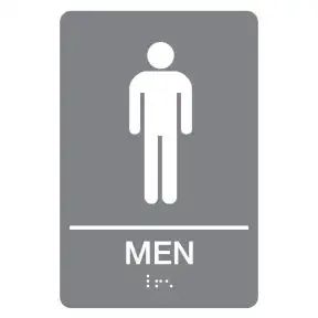 ADA Braille Sign - Men's Restroom