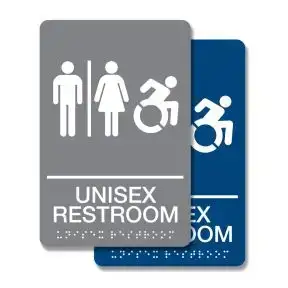 ADA Braille Sign - ADA Unisex Mobile Accessible