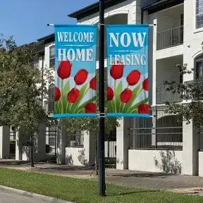 Pole Banners - Spring Tulips