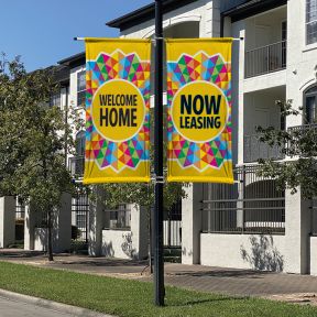 Pole Banners - Geometric Sun 