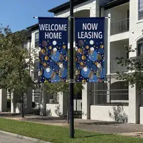 Pole Banners - Metallic Confetti
