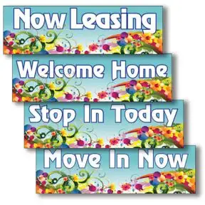 Summer Banners - Blue Decorative