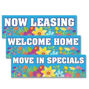 Spring Banners - Blue Garden