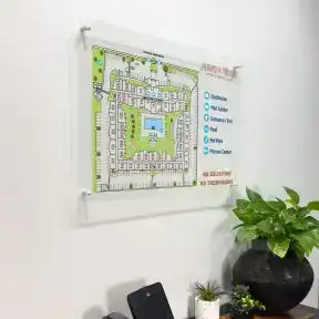 Custom Apartment Number Signs - Acrylic Site Map
