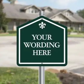 Custom Aluminum Signs - House Shape