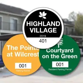 Custom Parking Permit - Circle