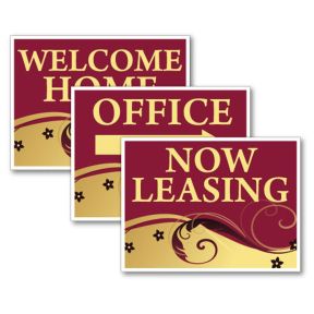 Bandit Signs - Elegant Swirl - Burgundy