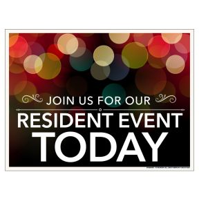 Bandit Sign - Resident Event Today - Holiday Lights