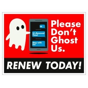Bandit Sign – Apartment Lease Renewal Reminder "Renew Today"