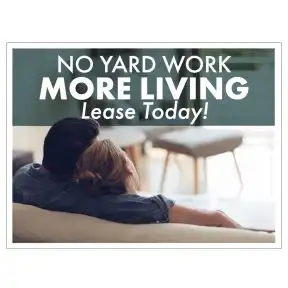 Bandit Sign - Apartment Living "Lease Today"