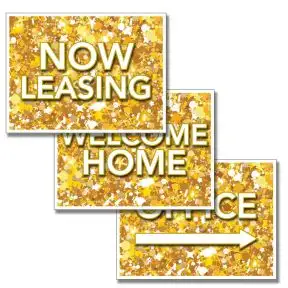 Bandit Signs - Gold Glitter Confetti