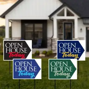 Real Estate Yard Signs - Open House Today