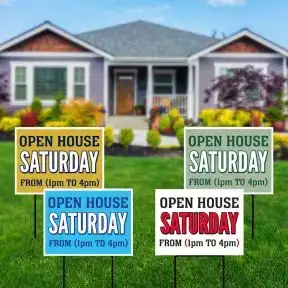 Real Estate Yard Signs - Saturday Open House 
