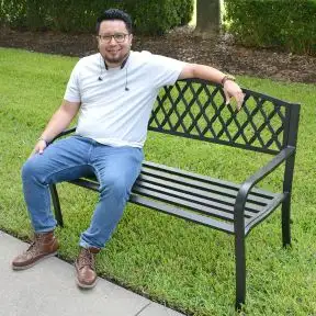 Designer Lattice Garden Bench