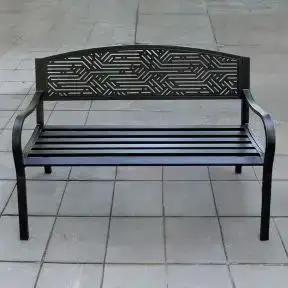 Modern Branch Steel Bench