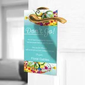 Renewal Door Hangers - Blue Decorative
