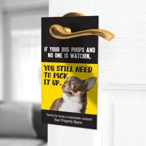 Notice Door Hanger - Pick It Up 
