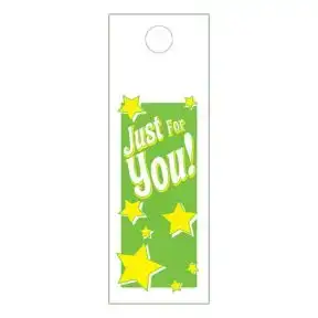 "Just for You" Opaque Door Hanger Bag - 6" x 16"