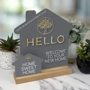 Decorative Tree House Desktop Sign Kit