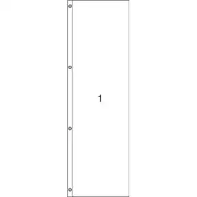 Vertical Custom Color Flag - 1 Color