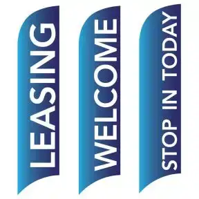 Message Wave Flags - Blue