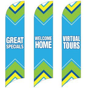 Wave Flags - Bright Chevron