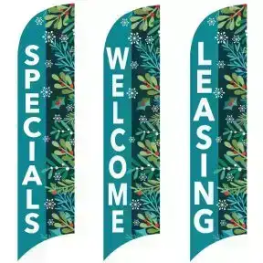 Wave Flags - Happy Holly