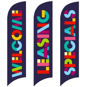 Wave Flags - Bright Letters