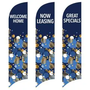 Wave Flags - Metallic Confetti 