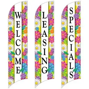 Wave Flags - Happy Blooms
