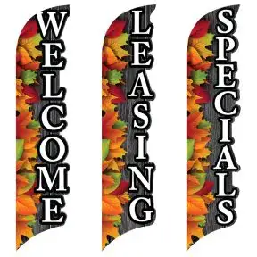 3D Wave Flags - Fall Cheer