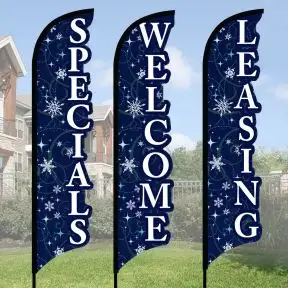 3D Wave Flag Kits - Winter Magic